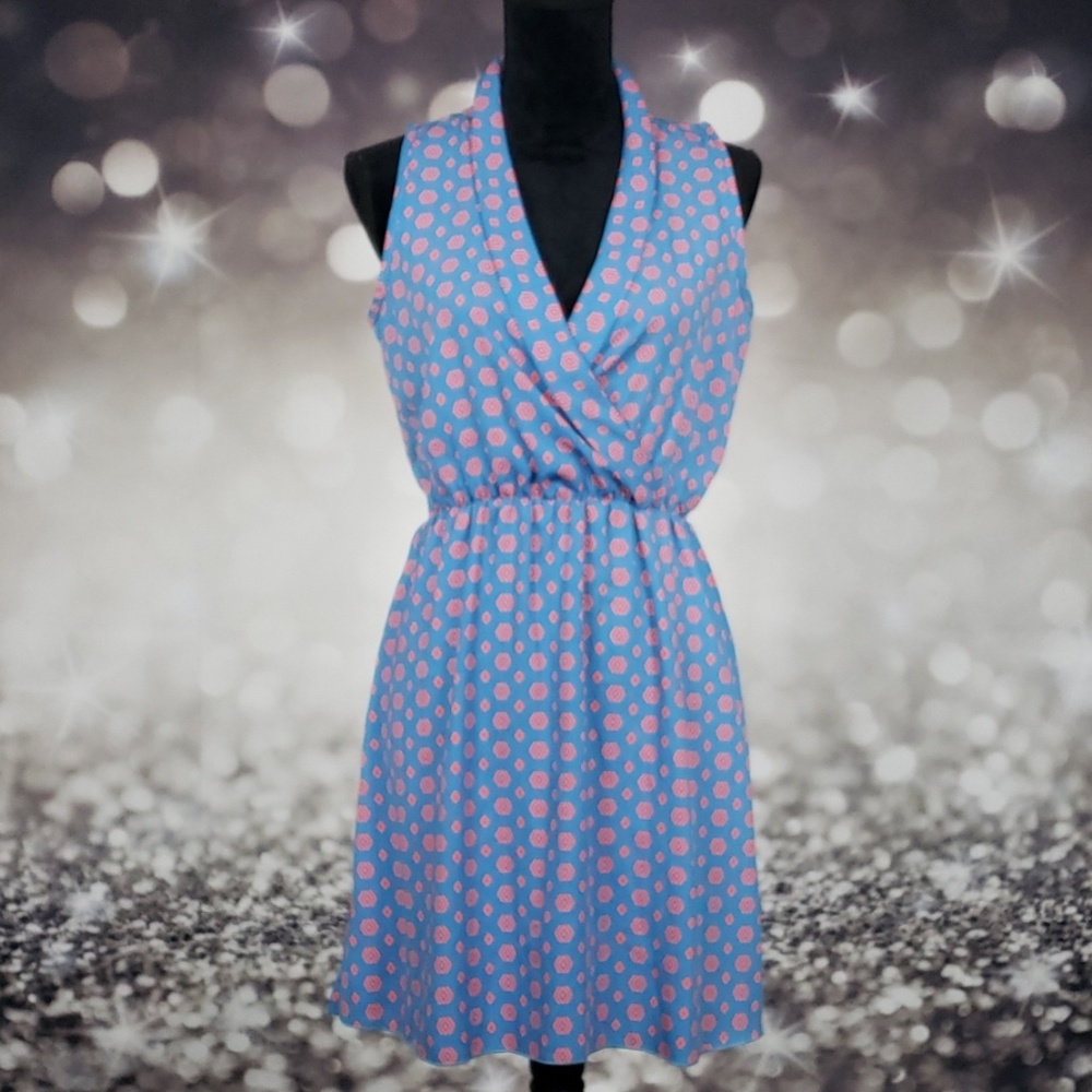 Tea n Rose Faux Wrap Dress